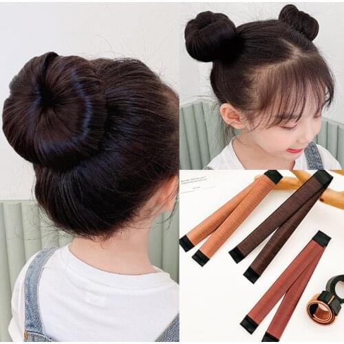 New Women Elegant Cloth Wide Lazy Magic Twist Hairbands Ball Head Bow Hair Artifact Printing Tied Hair Headdress