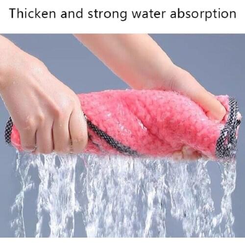 1//5PCS Kitchen daily dish towel, dish cloth, kitchen rag, non-stick oil, thickened table cleaning cloth, absorbent scouring pad