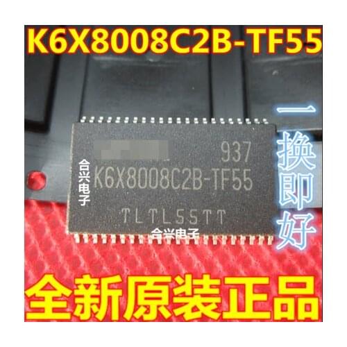 10PCS K6X8008C2B-TF55 10PCS/LOT K6X8008C2B-TF55 K6X8008C2B TSOP-44 In Stock