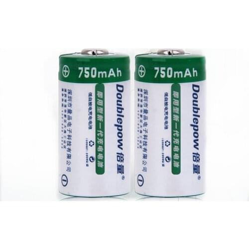 2pcs/lot 3.7V 750mAh 16340 rechargeable battery CR123A lithium battery suitable for camera instrument rechargeable battery