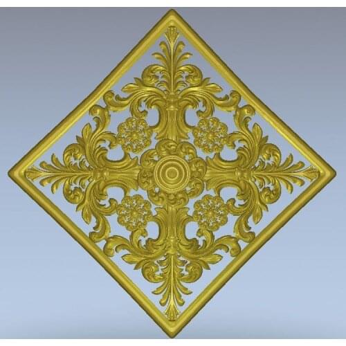 3d model relief for cnc in STL file format rosette_67