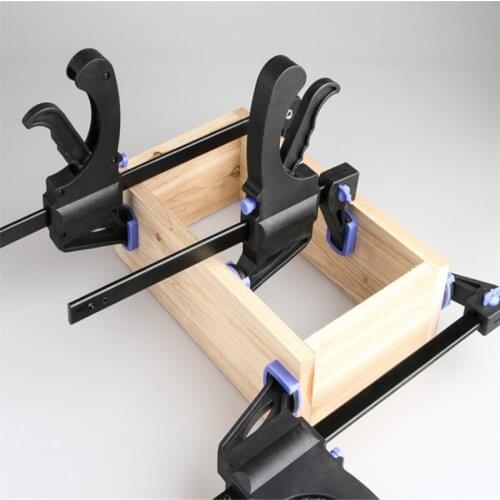 6/8/10Inch F Clip Spreader Work Bar Clamp F Clamp Gadget Tool DIY Hand Speed Squeeze Quick Ratchet Release Clip Kit Wood Working