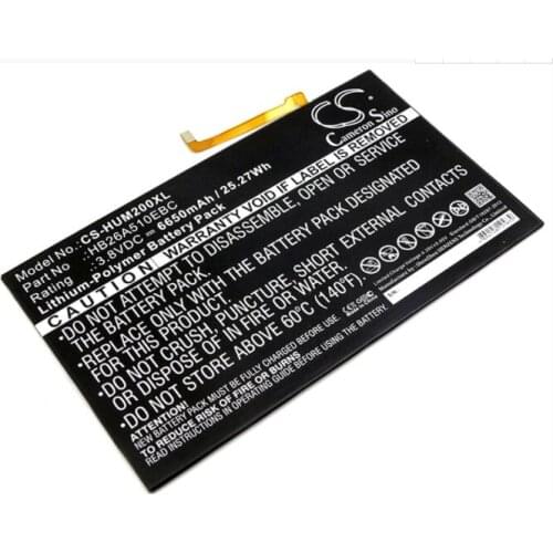 Cameron Sino 6650mah battery for HUAWEI FDR-A01w -A03L M2-A01L -A01W MediaPad T2 10.0 Pro WiFi HB26A510EBC