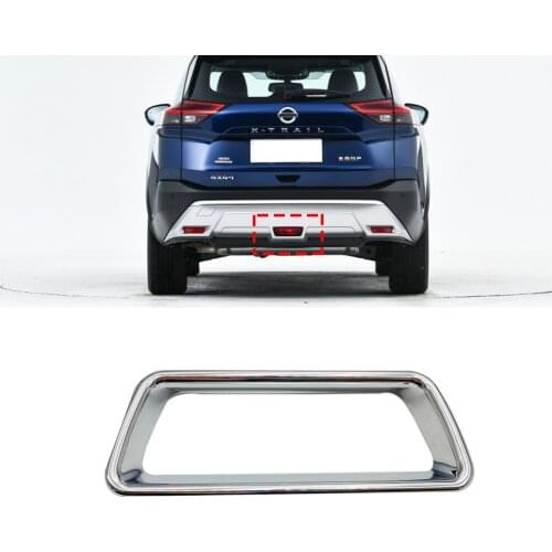 Auto Accessories For Nissan Xtrail X trail Rear Bumper Plate Brakelight Stop Light Cover Chrome Trim ABS