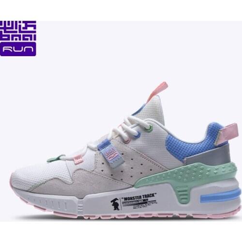 BMAI New Breathable Trainers Running Shoes for Women Light Jogging Cushioning Woman Sneakers Leather Outdoor Walking Sport Shoes