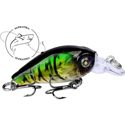 Diving Depth0.3-0.9m High Quality Fishing Lure Hard Bait 3.3g/47mm Artificial Crank Professional Plastic Fishing Bait