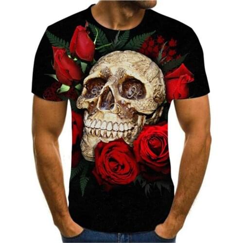 Skull Graphic T Shirts Vaper Hippie Camisetas For Men Tops Camiseta Hombre Ropa Hombre Clothing Streetwear Camisa Masculina