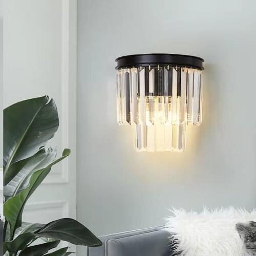 Crystal Wall Lamp Wall Light Bedroom Lamp Living Room Crystal Wall Type Restaurant Dining Room Wall Light Home Indoor