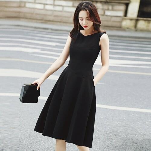 Huti Wjwyl Summer Hepburn Black Chic Midi Dresses 2021 New Elegant Women Club Sexy Bodycon Sun Dress Party Casual Beach Vestidos