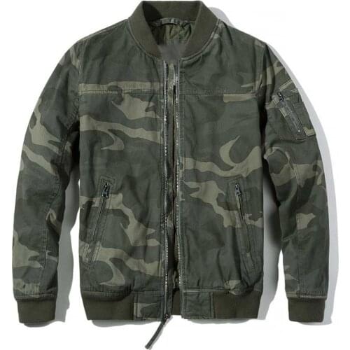 Autumn Winter Camouflage Bomber Jacket Man Stand Collar Coat Military Army Style Warm Thick Jacket Men Clothing Plus Size Jacket