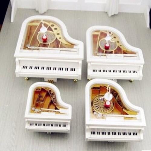 Mechanism Piano Music Box Classical Vintage Movement Girl Ballerina Music Box carrossel Piano Model Ration Girl Music Boxes