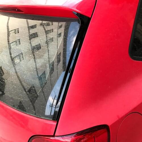 Car Rear Side Wing Spoiler ABS Trim Cover for Volkswagen Polo MK5 2011-2017 Stickers Accessories Car Styling