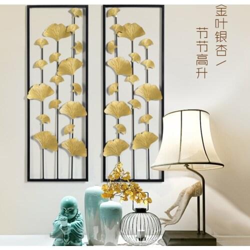 New Chinese Style Hanging Decoration Bedroom Living Room Three-dimensional Wall Decor Creative Wrought Iron Wall Hanging Decor