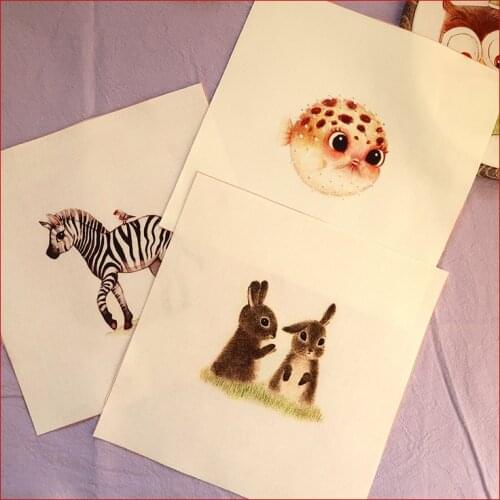 Cloth Diy Decora Frame Painting Cat Bird Fabric New Zebra Dog Hedgehog Series Patchwork 2018 Arrival Puffer Cotton Canvas Plain