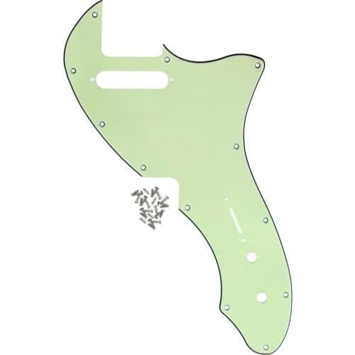 NEW Thinline Guitar Pickguard Scratch Plate Mint Green w/Screws for Tele 69 Reissue Style Guitar Accessories