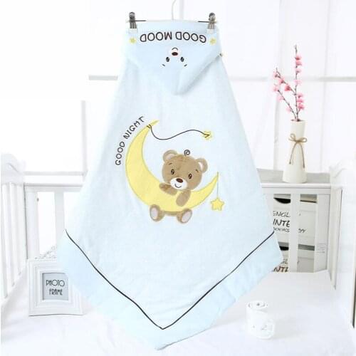 90*90CM Newborn Baby Soft cotton Blanket Swaddle Cute Cartoon Toddler Winter Sleeping Bags Sleep Sack Little Baby Stroller Wrap