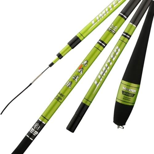 Manufacturers Wholesale carbon Carp Rod 37 Tune Carbon Taiwan Fishing Rod Light Fine Hard Pole Rod 2.4M-6.5M
