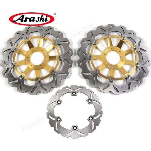 Arashi 1 Set CNC Floating Front Rear Brake Brake Disc Brake Rotors For HONDA X ELEVEN 1100 2000 2001 2002 2003 Accessories