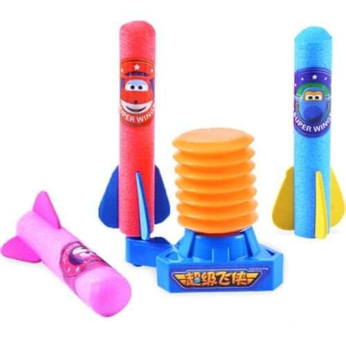 Hand Press Launch Skyrocket Press Air Pressure Air Pump Eva Soft Ball Children Indoor Outdoor Toy Gift kids toys for girls