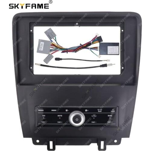 SKYFAME Car Frame Cable canbus For FORD Mustang 2009-2014 Screen Dask Kit Fascia Frame Wire harness