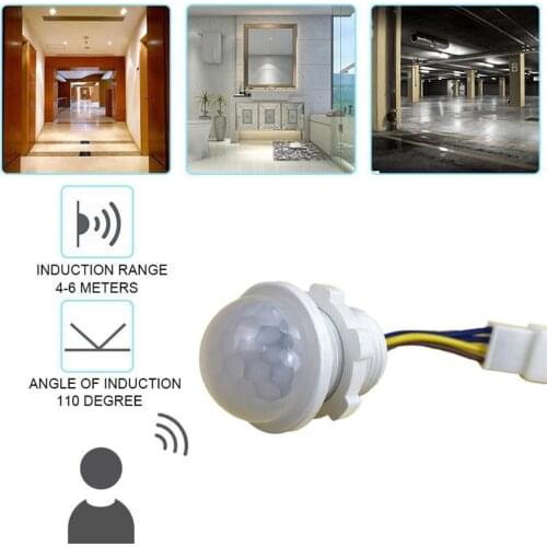 Mini Closet PIR Sensor Detector Smart Switch 100-240V LED PIR Infrared Motion Sensor Detection Automatic Sensor Light Switch