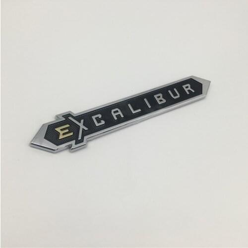Car Styling For Toyota Land Cruiser EXCALIBUR Emblem Rear Trunk Boot Logo Side Fender Sign Symbol