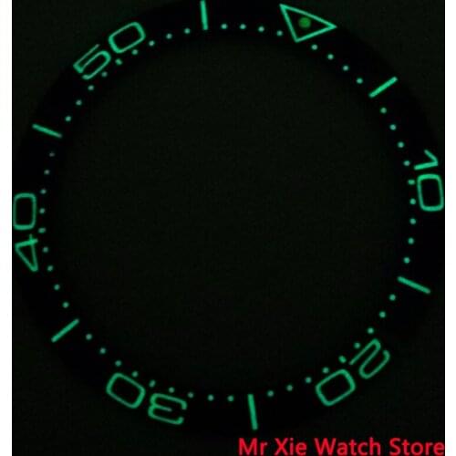 38mm Super Luminous Bezel Ring Insert Ceramic Watch Bezel Fits for 40mm Automatic Watch