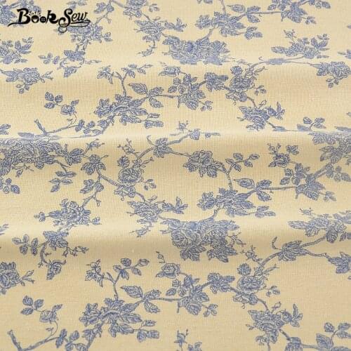 Booksew Quiltiting Sewing Material Tablecloth Pillow Bag Curtain Cushion Zakka Tissue CM Cotton Linen Fabric Wintersweet Design