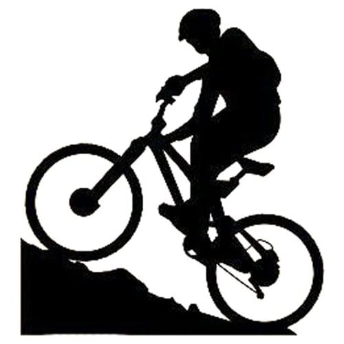 Mountain Biking Extreme Sports Bicycle Boy Car Sticker Auto Decoration Vinyl Decal,11cm*10cm