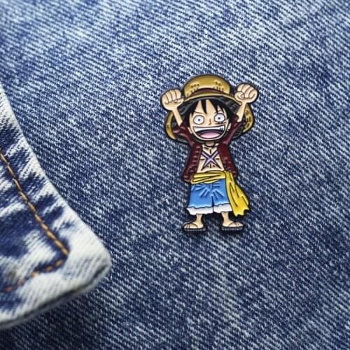 Japan Anime Enamel Pins Backpack Hat Bag Decorate Badges Interesting Cartoon Brooch Send Friend Fans Boutique Medal Gift