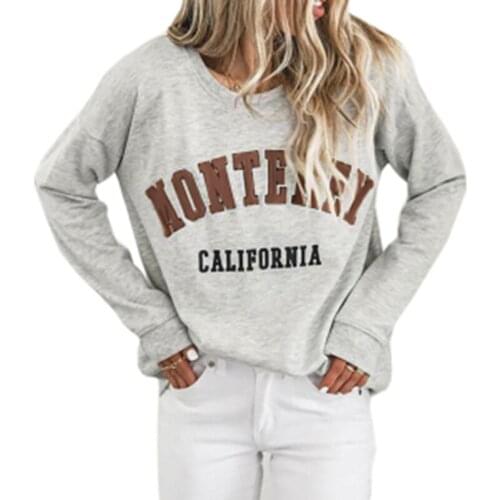 Umeko 2020 Letter Print Hooded Sweatshirt Multicolor Womens Fashion New Pattern Printed Sweatshirt Loose Casual Big Pocket Top