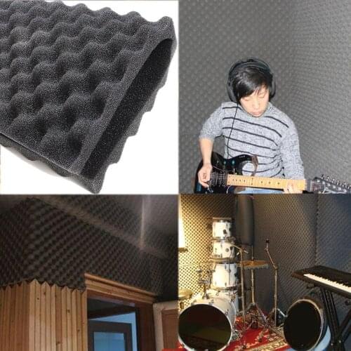 4Pcs 50x50cm Thickness 1.5cm Sound Proofing Acoustic Foam Treatment Sound-absorbing Cotton Noise Sponge Sound Insulation