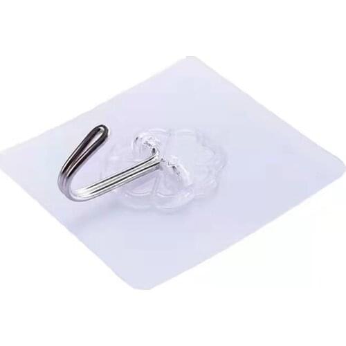 100pcs Powerful Transparent Suction Cup Hook Kitchen Bathroom Wall Hook Hook Suction Cup Plastic Wall Vacuum Suction Cup
