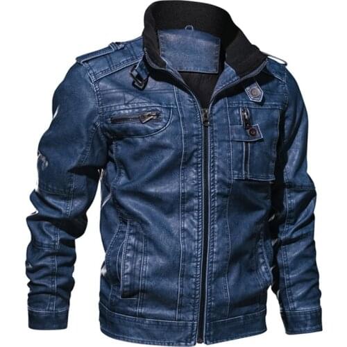 2020 new arrival brand fur jacket mens casual retro jacket plus size XL-5XL mens leather jacket