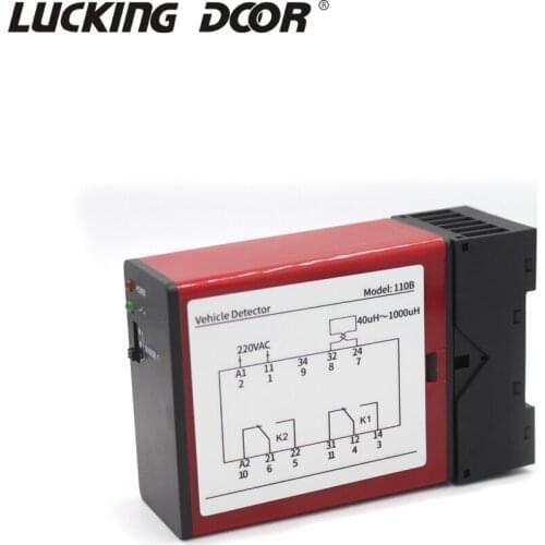 220V Single Channel Traffic Control Vehicle Loop Detector Vehicle Inspection Device for Intelligent Car Parking Lot System