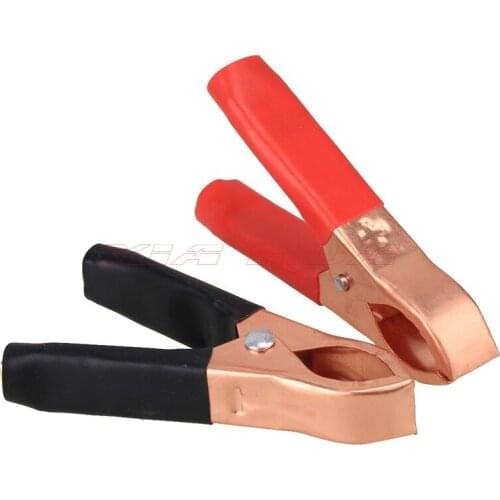 5 Pairs 30A Alligator Clip Battery 75mm Insulated Clamp Clip Battery Test Alligator Clip 5 Red 5 Black Security Battery Clip