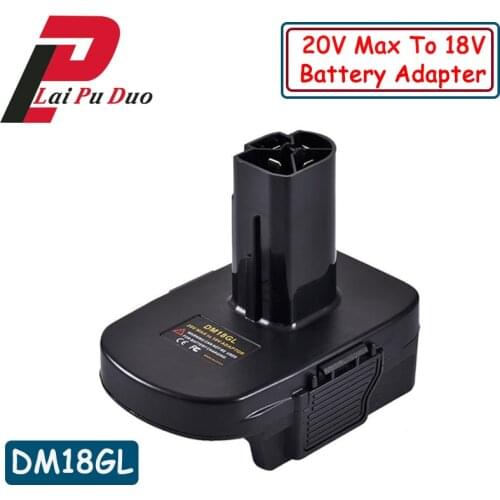 DM18GL Battery Converter Lithium Battery For Dewalt/Milwaukee 20V Adapter For Craftsman 18V Battery