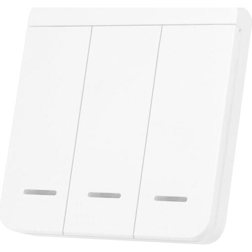 3 Way Smart Switch Wall Light Switch Wireless Switch No Hub Require Adhesive Receiving Frequency 315MHZ/433mhz