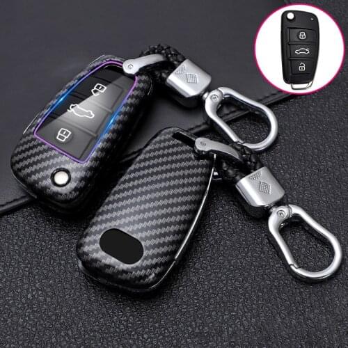 ABS Carbon Fibe Car Remote Key Shell Full Cover Case Protect Fob For Chery ARRIZO7 E3 E5 A3 A5 Tiggo 3 5 Fulwin2 Eastar Keychain