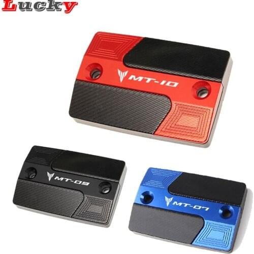 For Yamaha MT07 MT-07 MT09 MT-09 MT10 MT-10 2014 - 2018 2019 Aluminum Motorcycle CNC Front Brake Oil Fluid Reservoir Cap Billet
