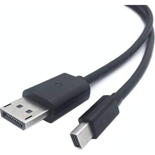 MINI DP male to DP male cable 4k for Macbook Computer Laptop 1.8m black color