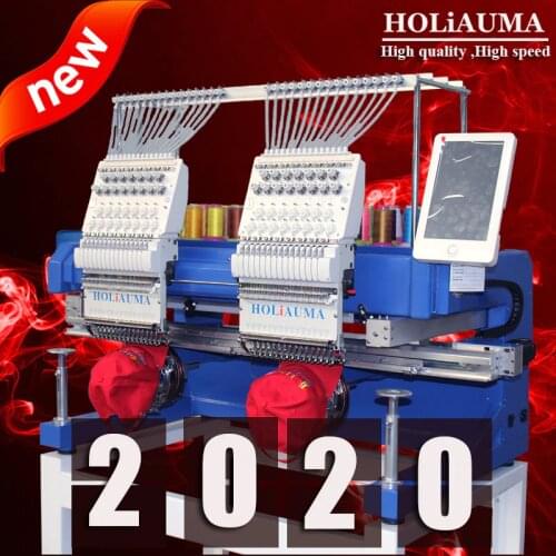 HOLiAUMA Two head Dahao Computerized control system T-shirt cap embroidery machine