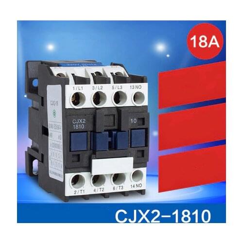 Contactor CJX2-1810 18A switches LC1 AC contactor voltage 380V 220V 110V 36V 24V