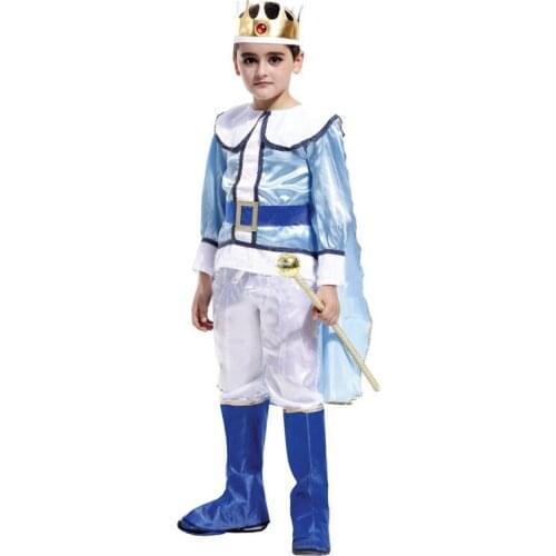 Little kids king cosplay costumes Halloween childrens cosplay cloth sets boys and girls prince cos clothing set 2020 new