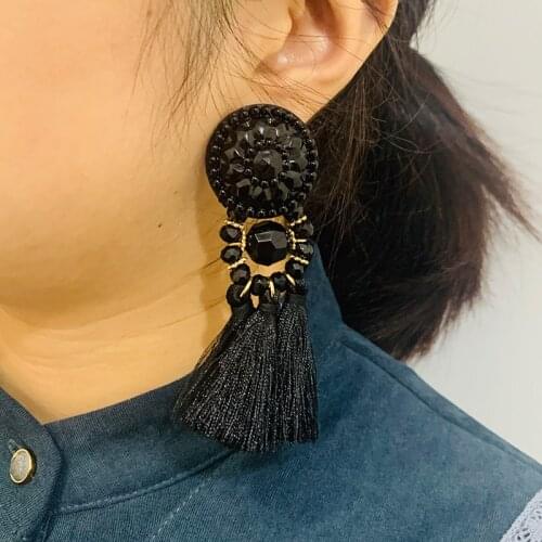 Hot Selling Long Tassel Earrings For Women Fringe Drop Dangle Earing Series Brincos Female Statement Party Gift Girl Jewelry