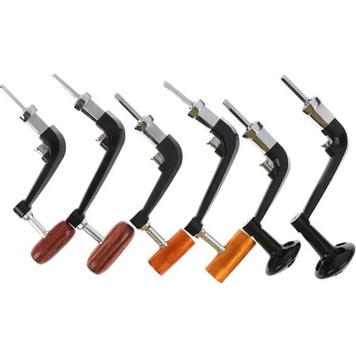 Metal Spinning Fishing Reel Handle Folding Rocking Arm For 1000-4000 Wheel Wooden Knob Fishing Tackle Accessories