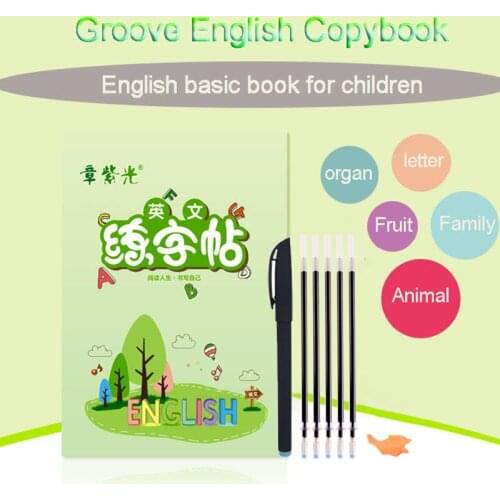 English Copybook For Calligraphy Books For Kids Word Childrens Book Handwriting Children Writing Learning English Practice Book