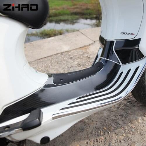 Motorcycle body fairing sticker logo decals Protector Decal Anti scratch protection carbon fiber Stickers For Vespa Sprint 150