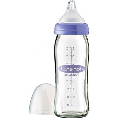 Lansinoh NaturalWave Glass Baby Bottle 240 ml