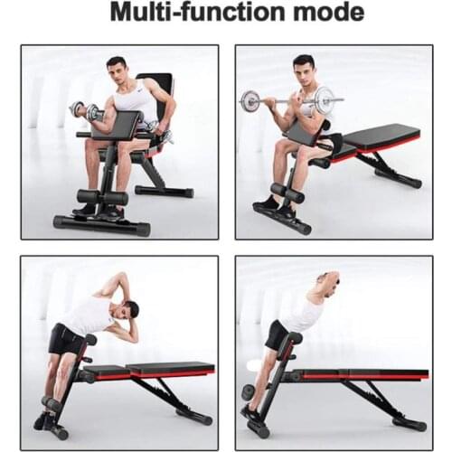 Dumbbell Bench Supine Board Adjustable Multi-function Adjustable Sit Up Bench Foldable Dumbbell Bench Home 42*130*50-102cm HWC